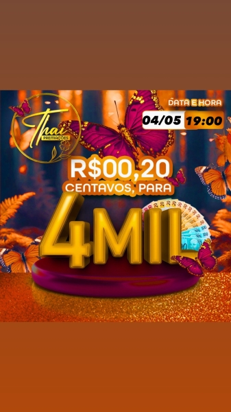 0,20 CENTAVOS PARA 4.000 mil!